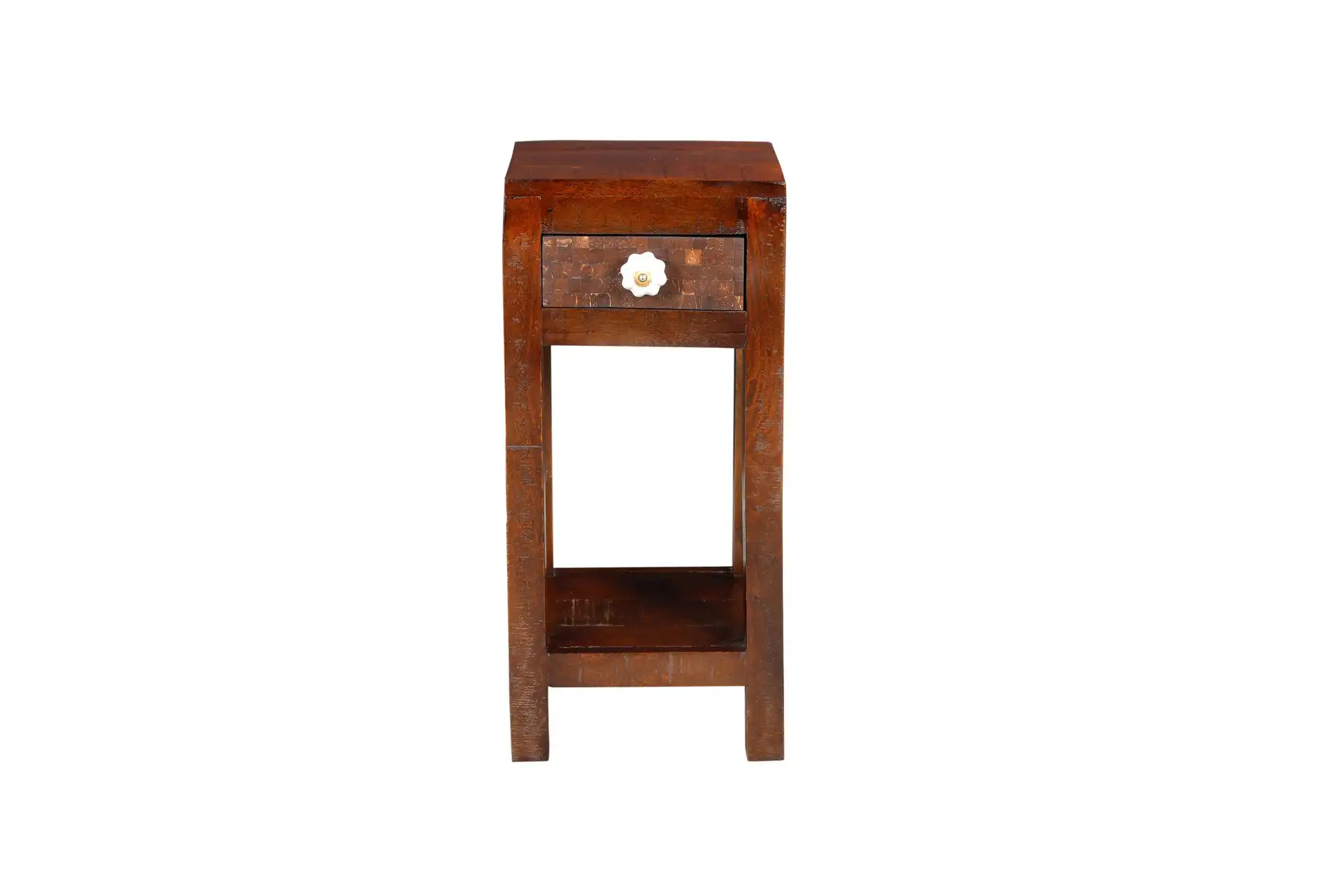 Wooden Side table with 1 Drawer - popular handicrafts